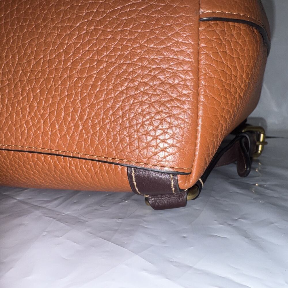 Coach Reloved CS757 B4MBV Riya Backpack In Colorblock Brown Leather - Picture 8 of 16